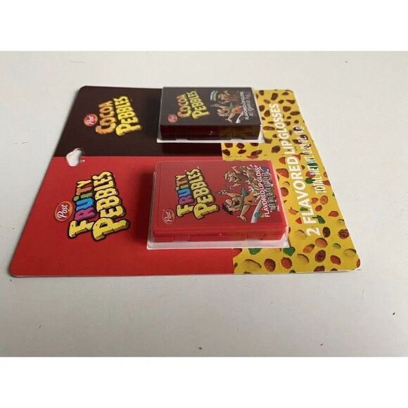 2 Pack Taste Beauty Post Fruity And Cocoa Pebbles Flavored Lip Balm Gloss NEW - Picture 6 of 11